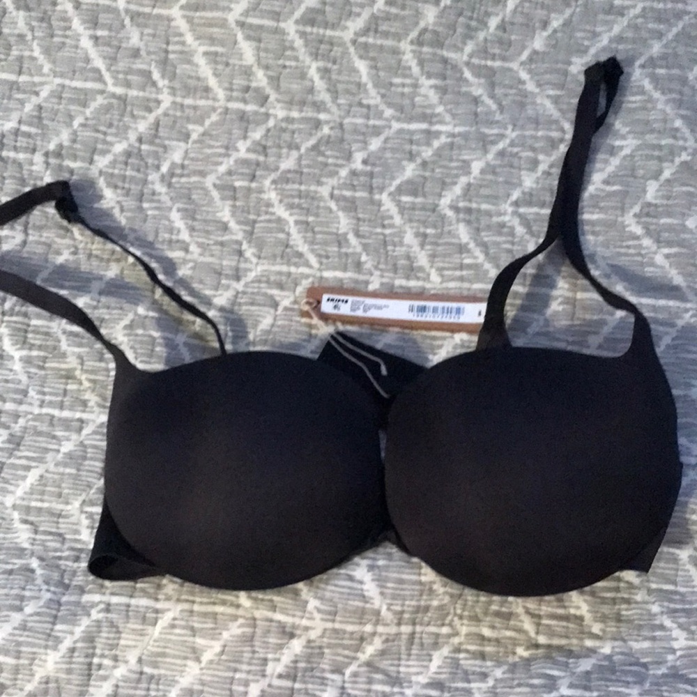 Skims black ultimate push up balconette bra